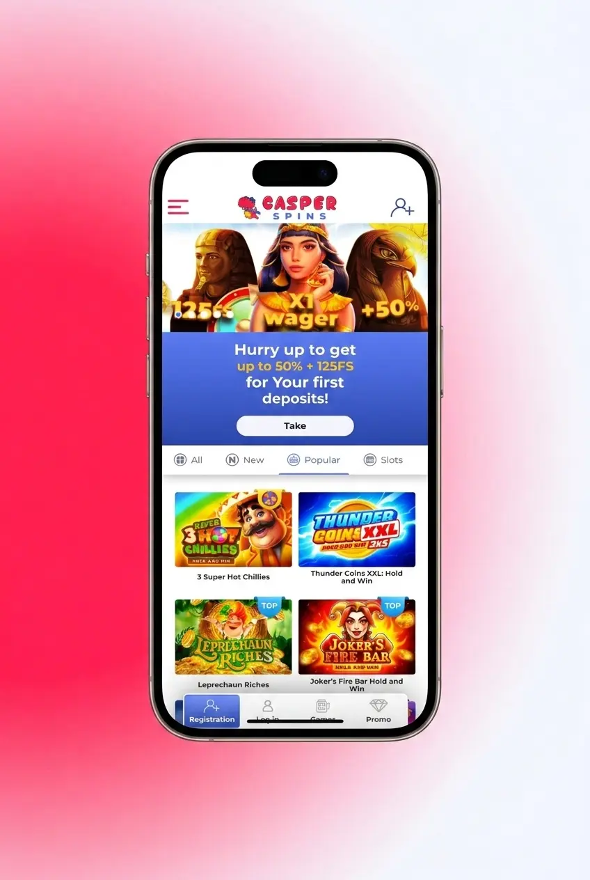 Step-by-step guide on how to claim a bonus at Casper Spins UK, including registration, deposit, and promo code steps.