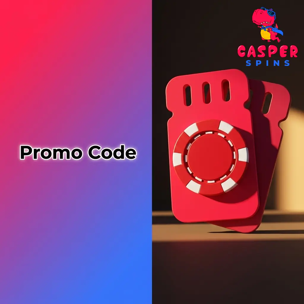 Casper Spins promo code field shown during UK player registration to activate 50% bonus and 125 free spins