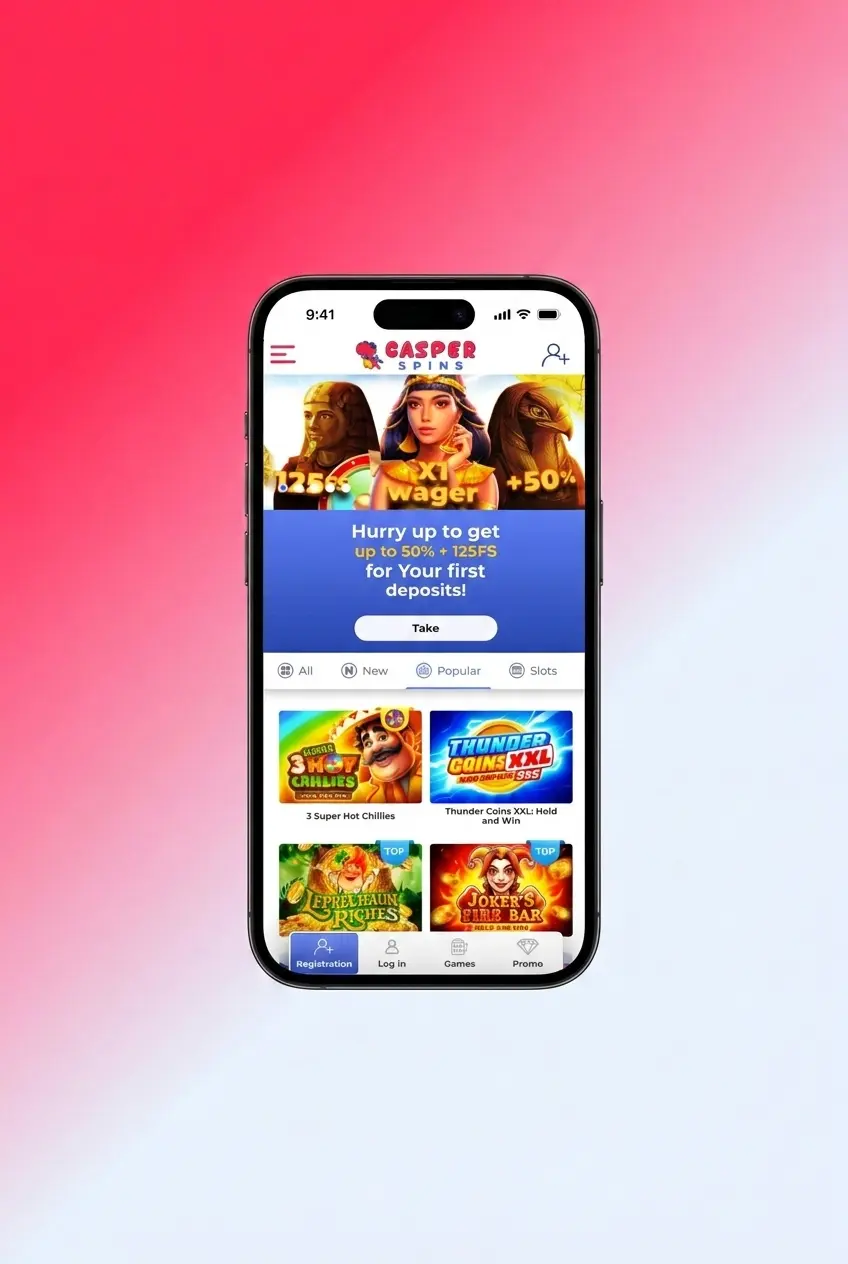 Step-by-step guide to getting started with Casper Spins slots, from login to placing your first spin