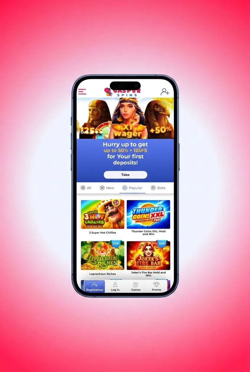 Step-by-step guide to placing a sports bet on Casper Spins, from registration to confirming your wager